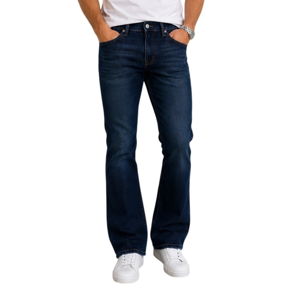 Denizen from Levis Dark Wash Mid‎ Rise Bootcut Stretch Jeans Men's 32x32